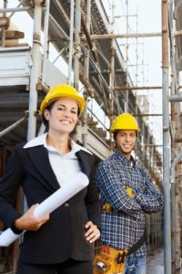 workers at a construction site